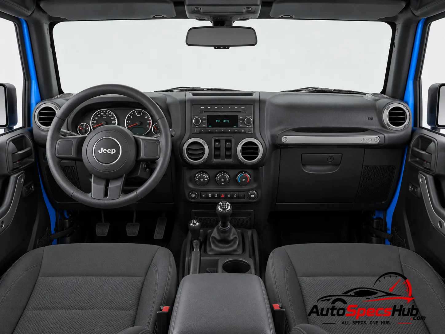 2007 (JK) Jeep Wrangler 2.8 CRD interior dashboard and front cabin