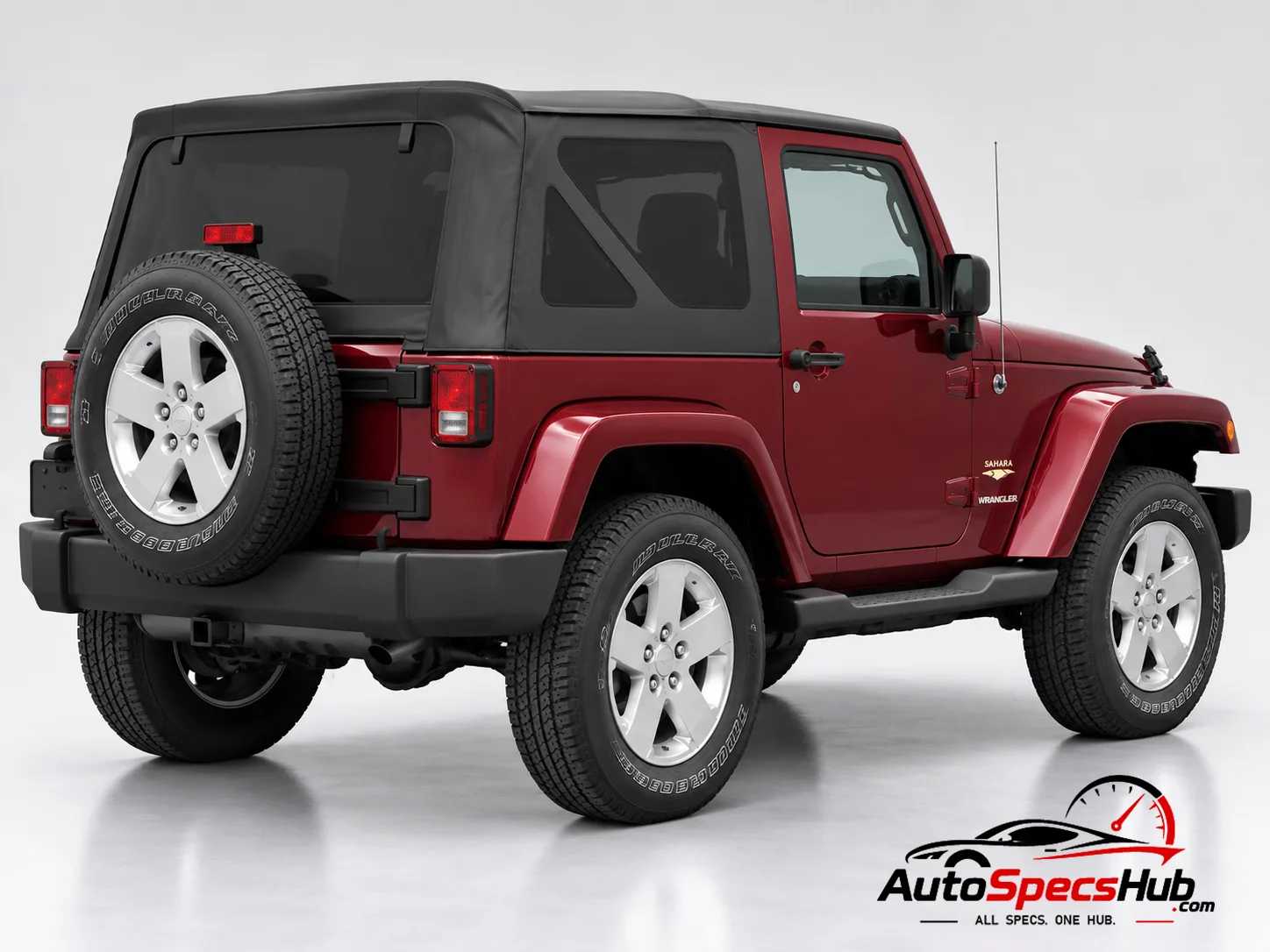 2007 (JK) Jeep Wrangler 3.8 rear three-quarter view