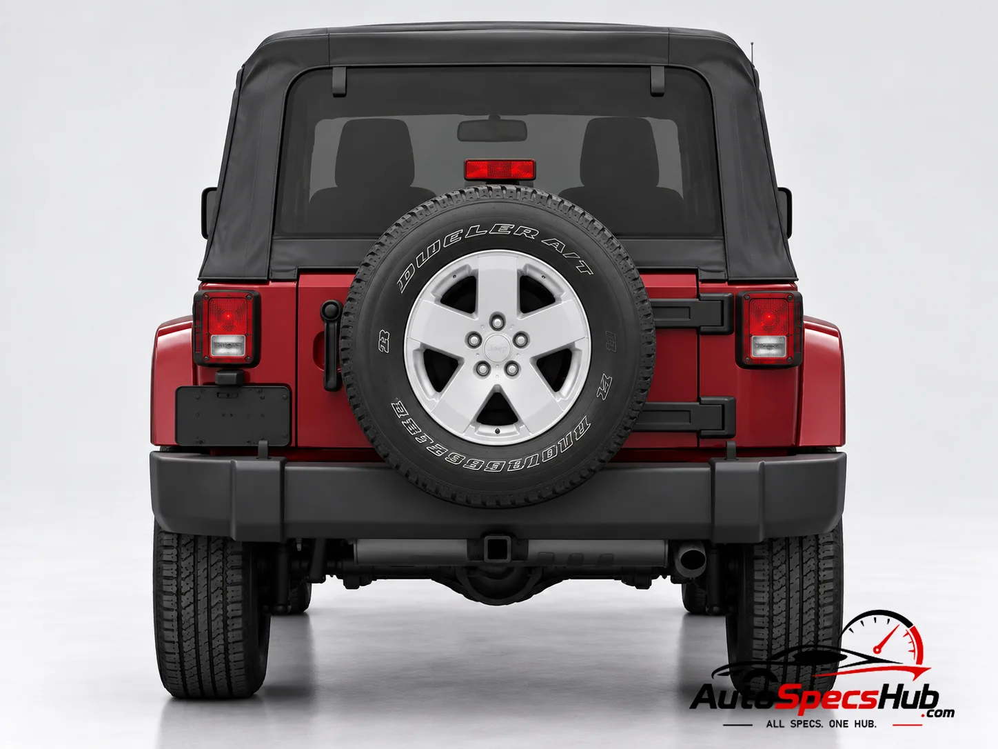 2007 (JK) Jeep Wrangler 3.8 rear view