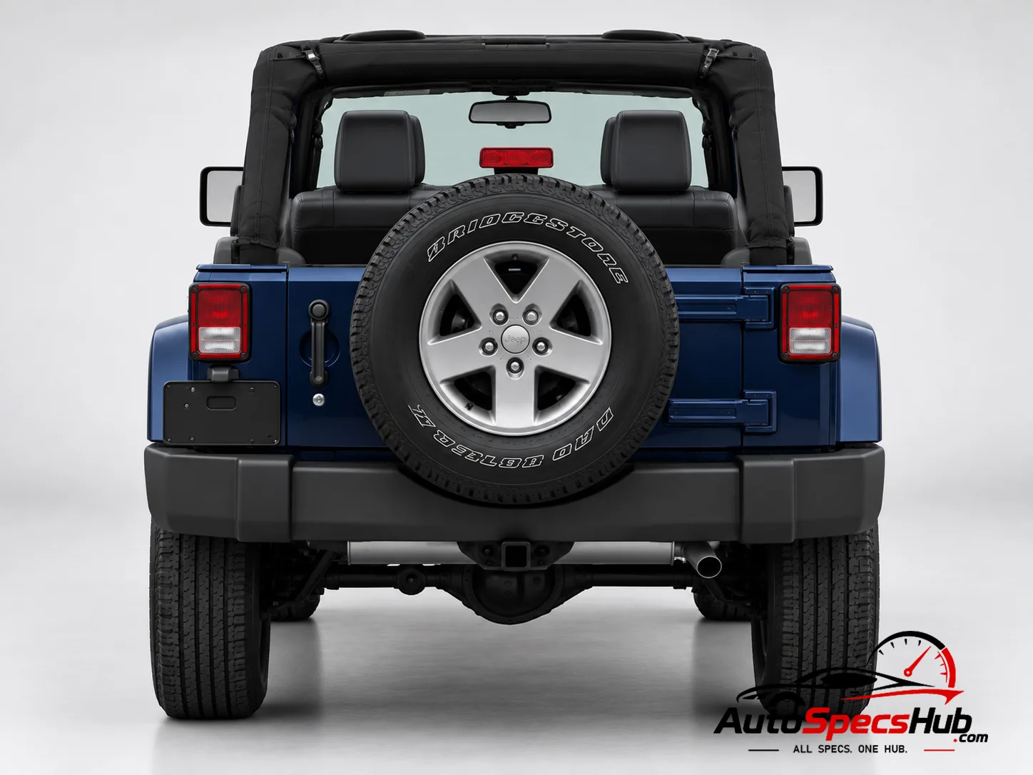 2012 (JK) Jeep Wrangler Unlimited 3.6 V6 rear view