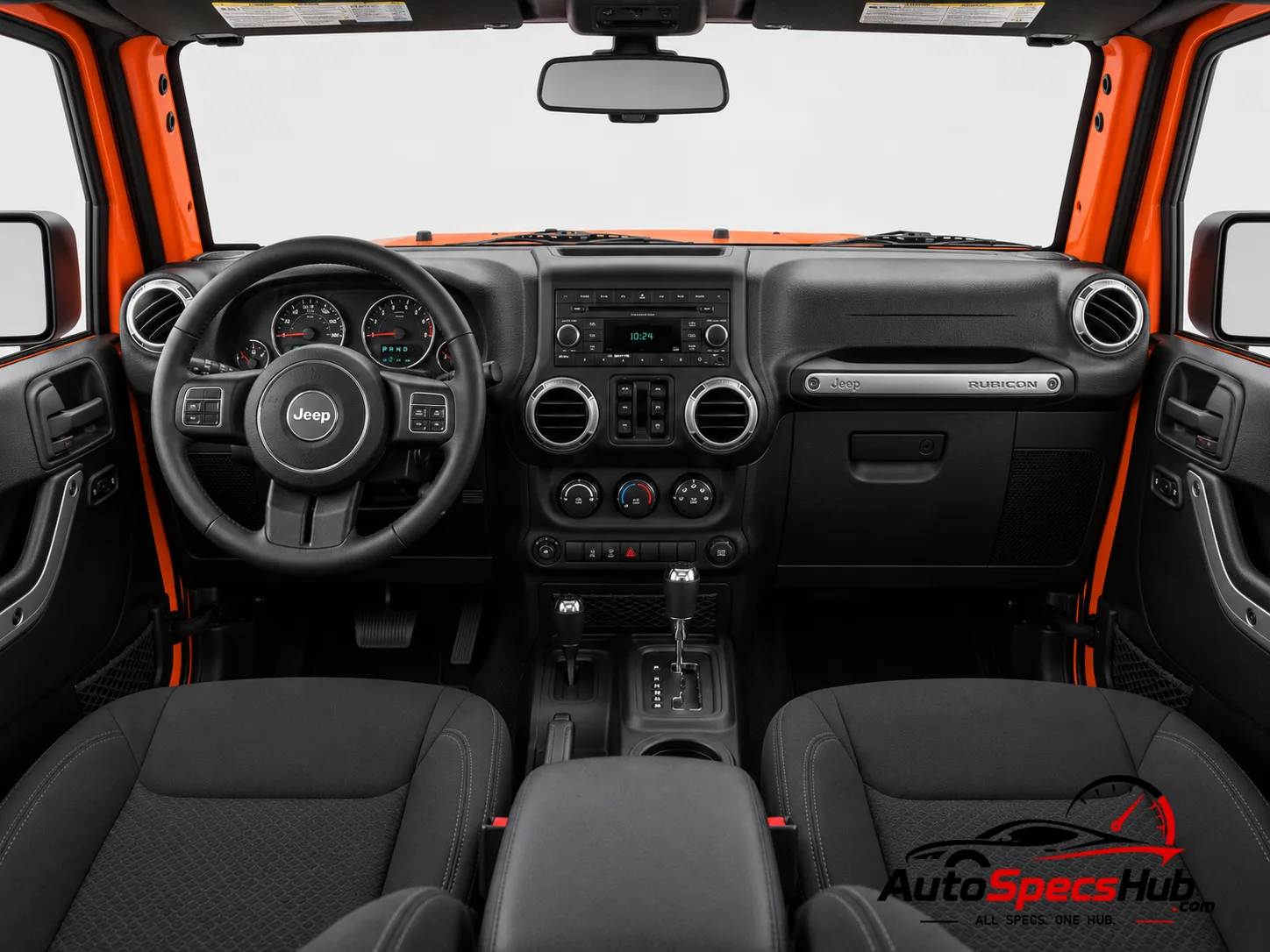 2011 (JK) Jeep Wrangler 3.8 interior dashboard and front cabin