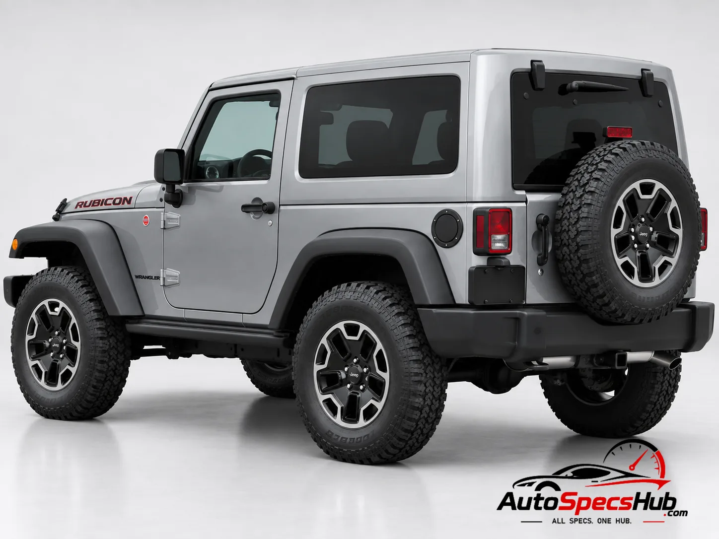 2012 (JK) Jeep Wrangler 3.6 V6 rear three-quarter view
