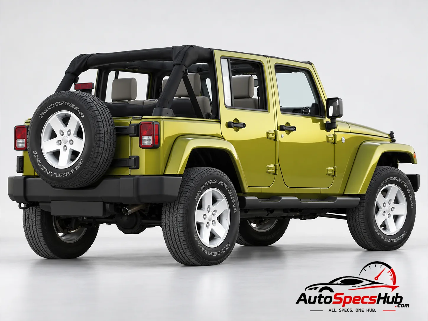 2011 (JK) Jeep Wrangler Unlimited 2.8 CRD rear three-quarter view