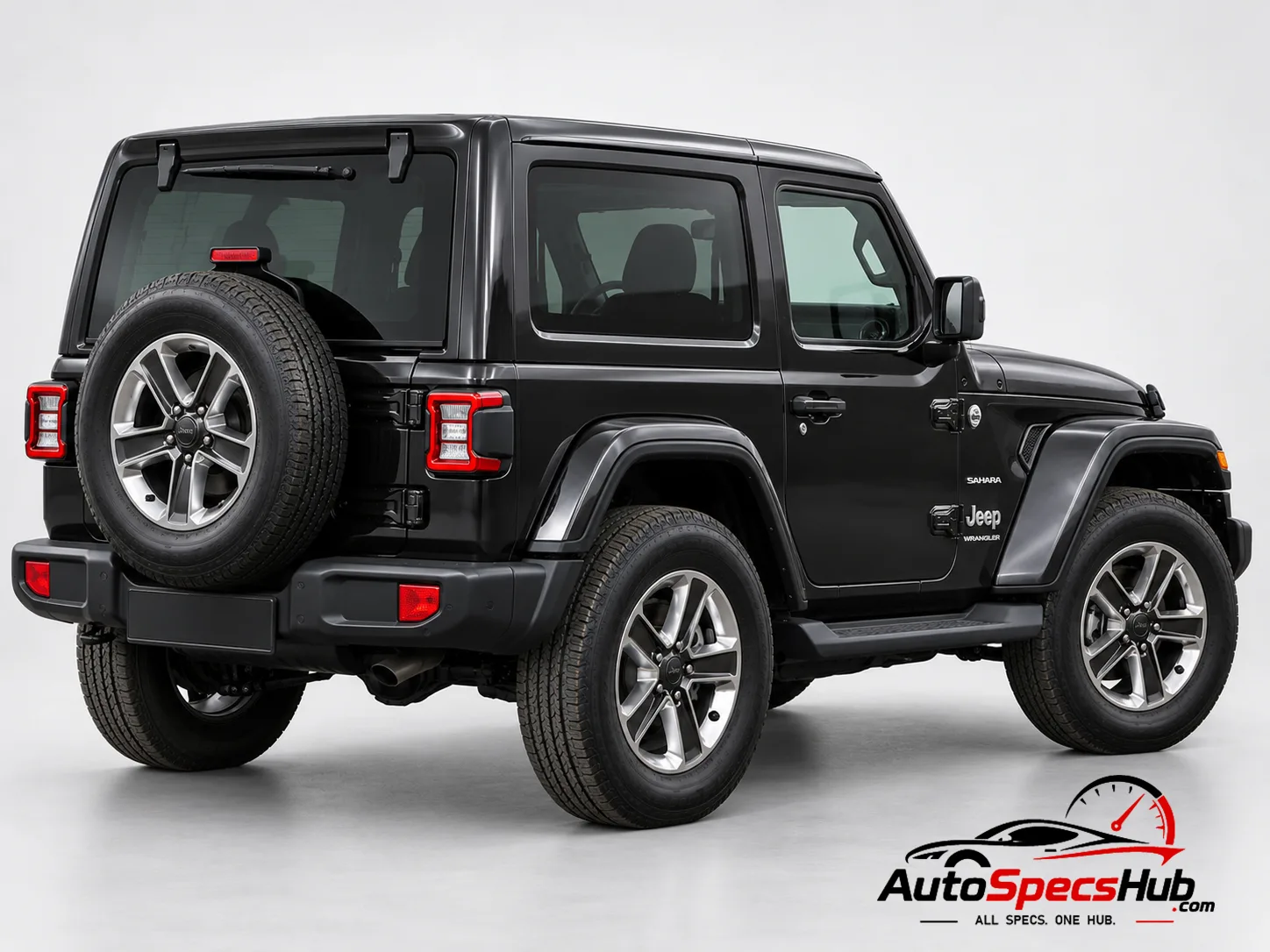 2018 (JL) Jeep Wrangler 2.2 MultiJet rear three-quarter view
