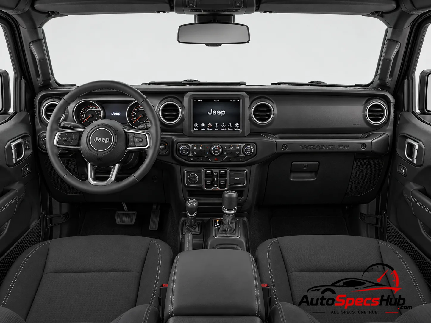 2018 (JL) Jeep Wrangler Unlimited 2.2 MultiJet interior dashboard and front cabin