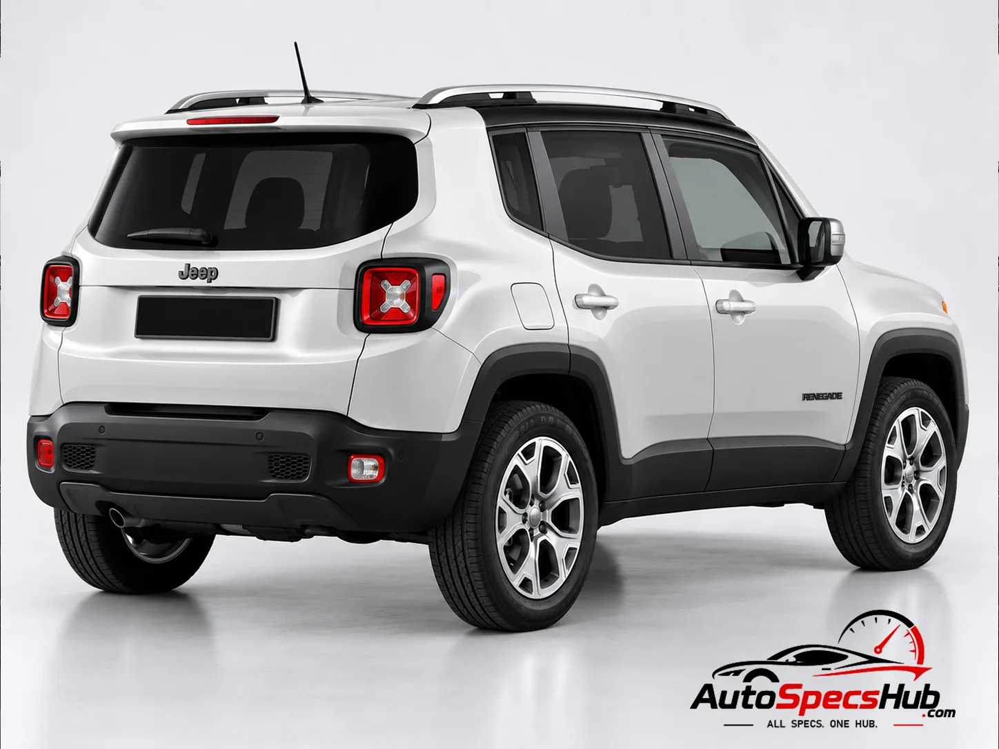 2014 (BU) Jeep Renegade 1.6 E-torQ 110 rear three-quarter view