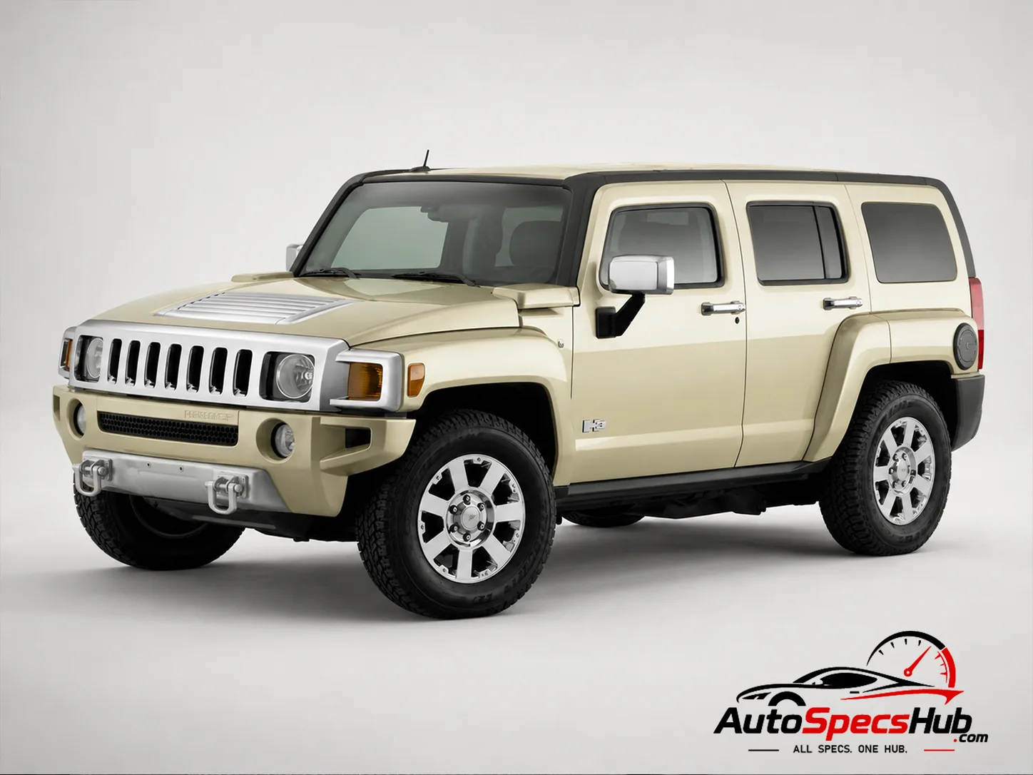 2007 Hummer H3 3.7 front three-quarter view