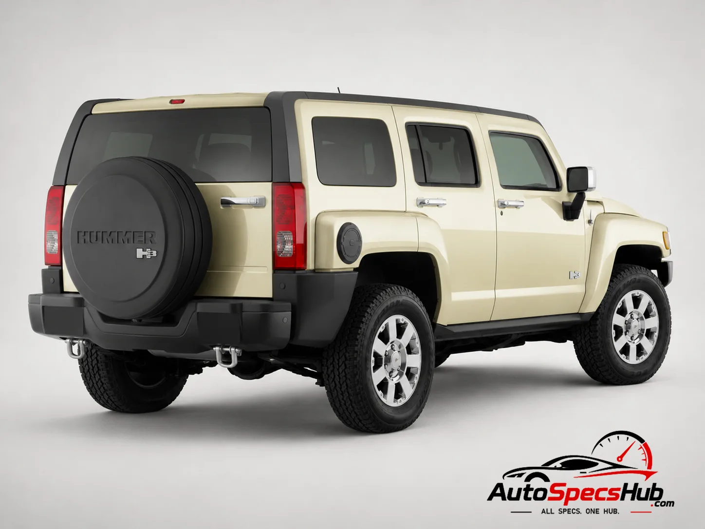 2007 Hummer H3 3.7 rear three-quarter view