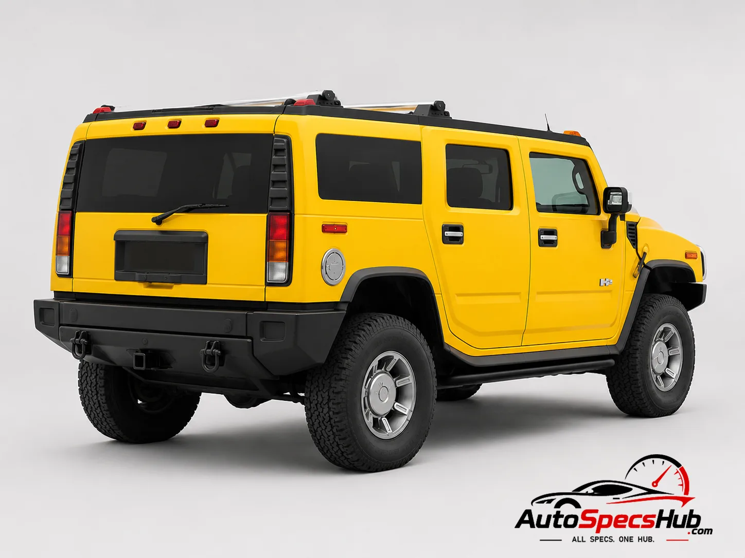 2005 Hummer H2 rear three-quarter view