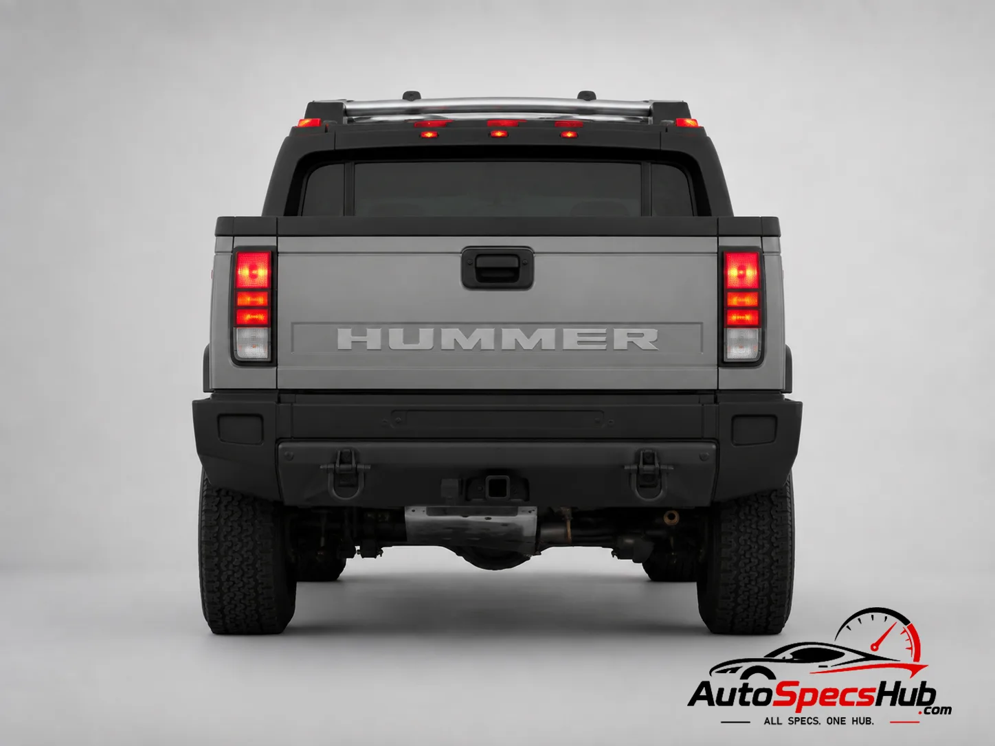 2005 Hummer H2 SUT rear view