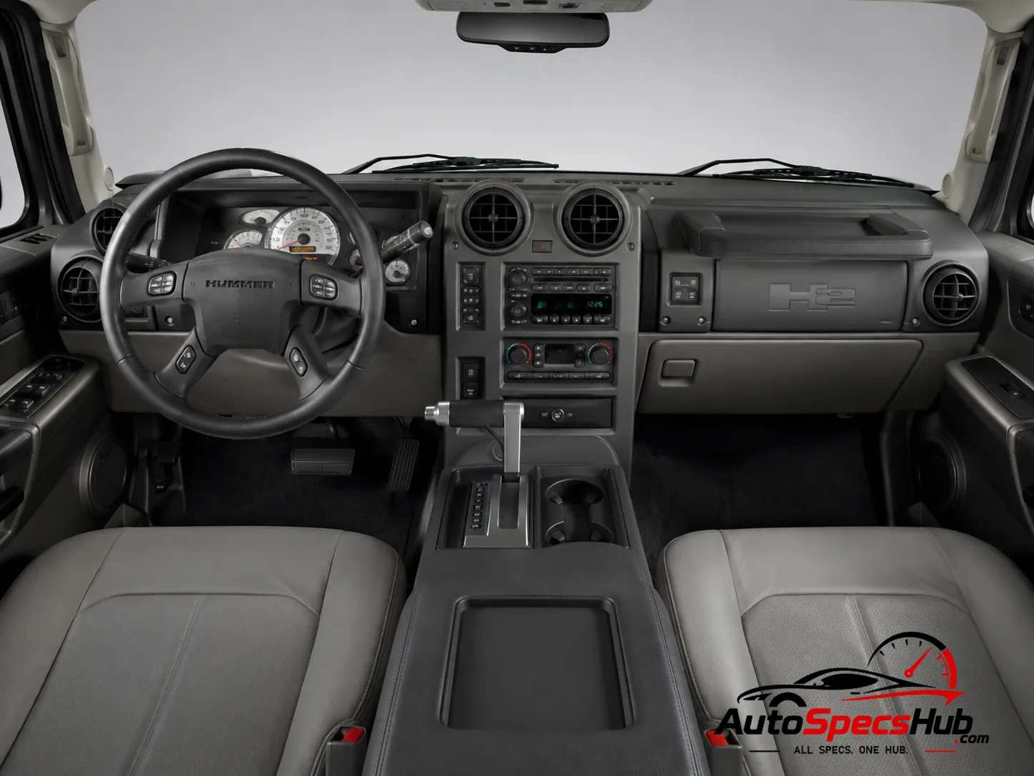 2005 Hummer H2 SUT interior dashboard and front cabin