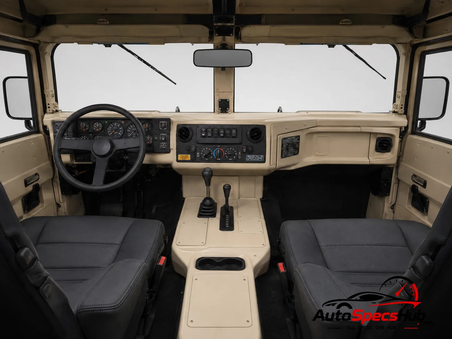 1992 Hummer H1 interior dashboard and front cabin