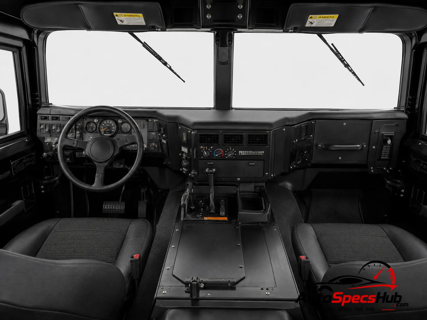 1995 Hummer H1 interior dashboard and front cabin