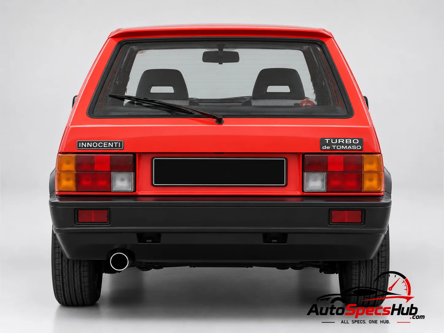 1989 Innocenti Turbo de Tomaso rear view