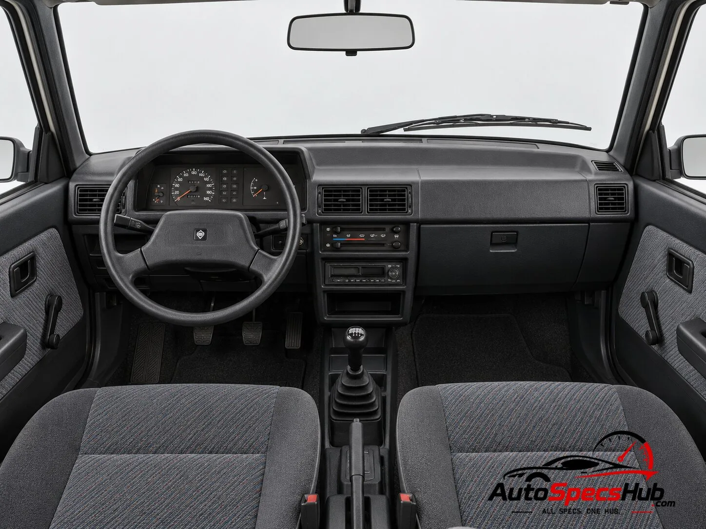 1989 Innocenti 990 SE interior dashboard and front cabin
