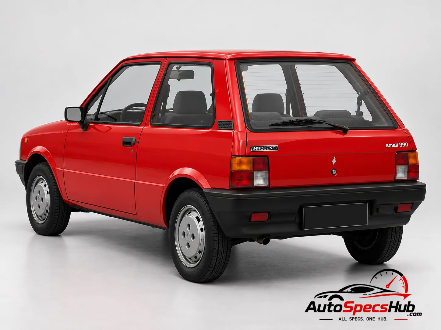 1992 Innocenti Small 990 Cat rear three-quarter view