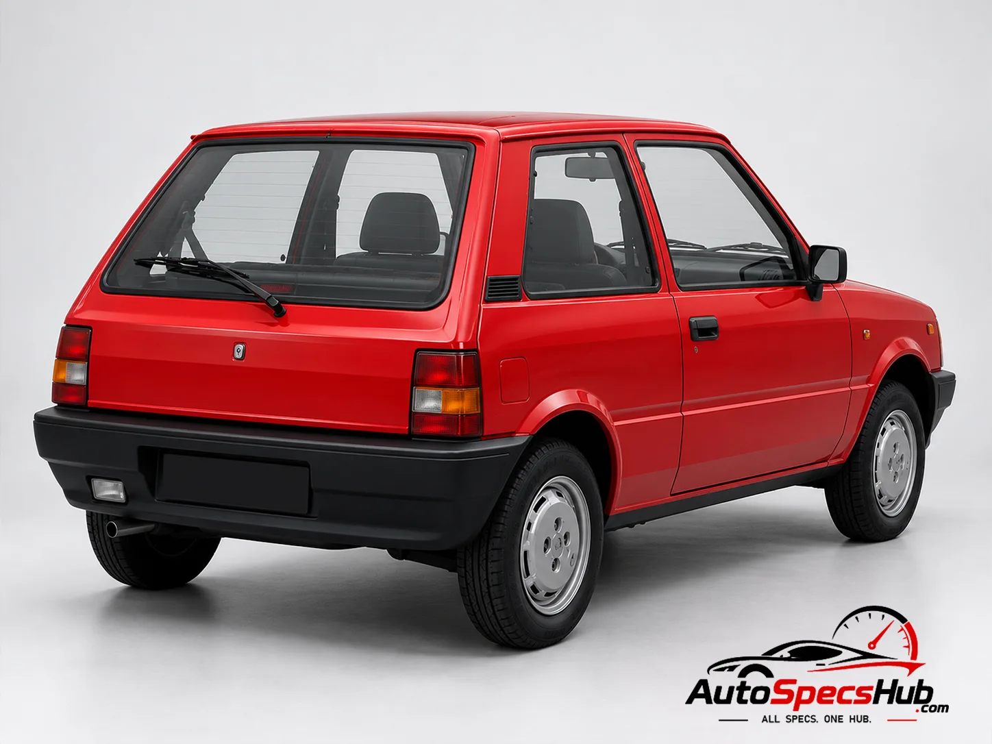 1992 Innocenti Small 500 Cat rear three-quarter view