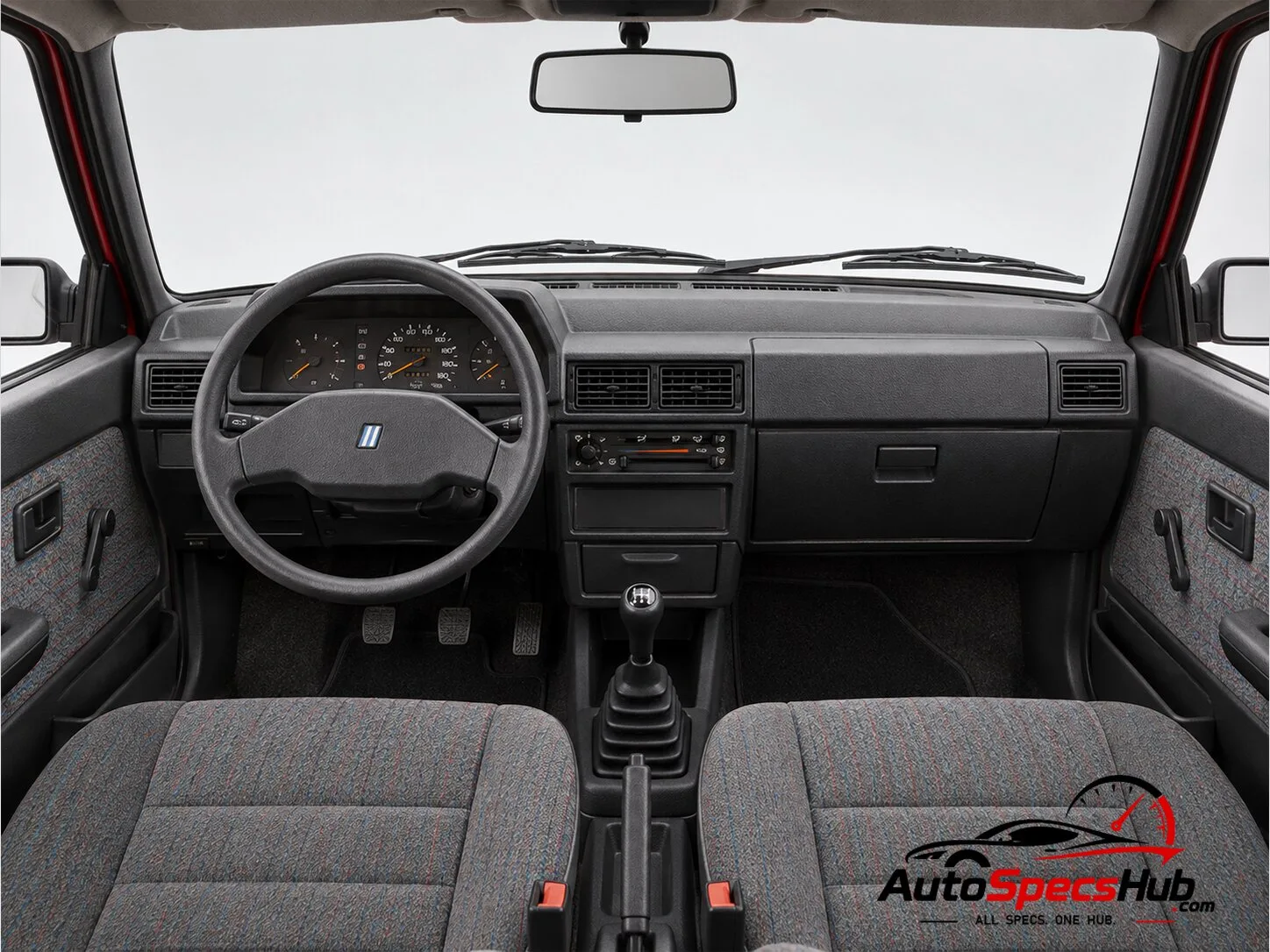 1992 Innocenti Koral 45 interior dashboard and front cabin