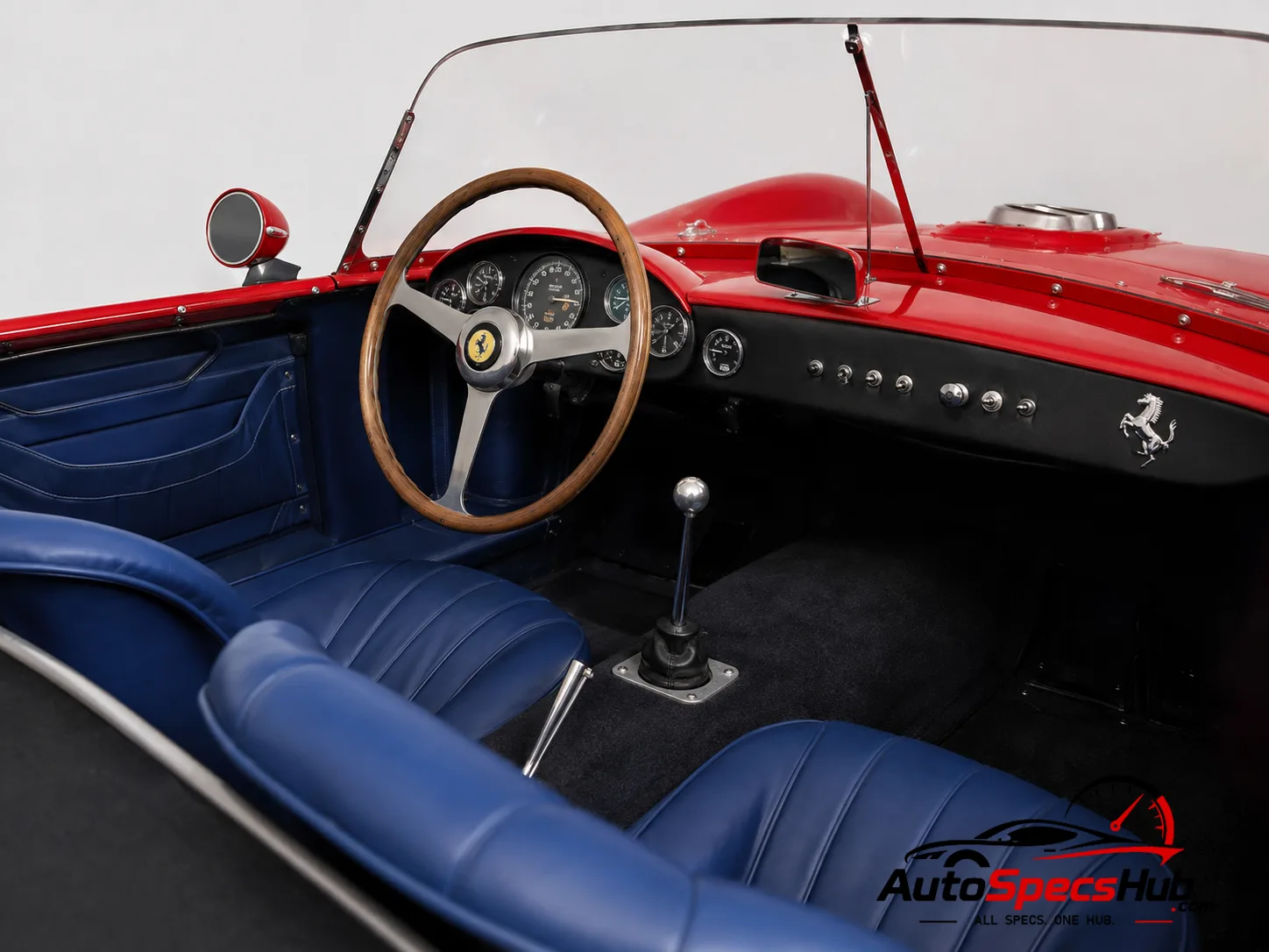 1962 Ferrari 330 TR interior cockpit and seats