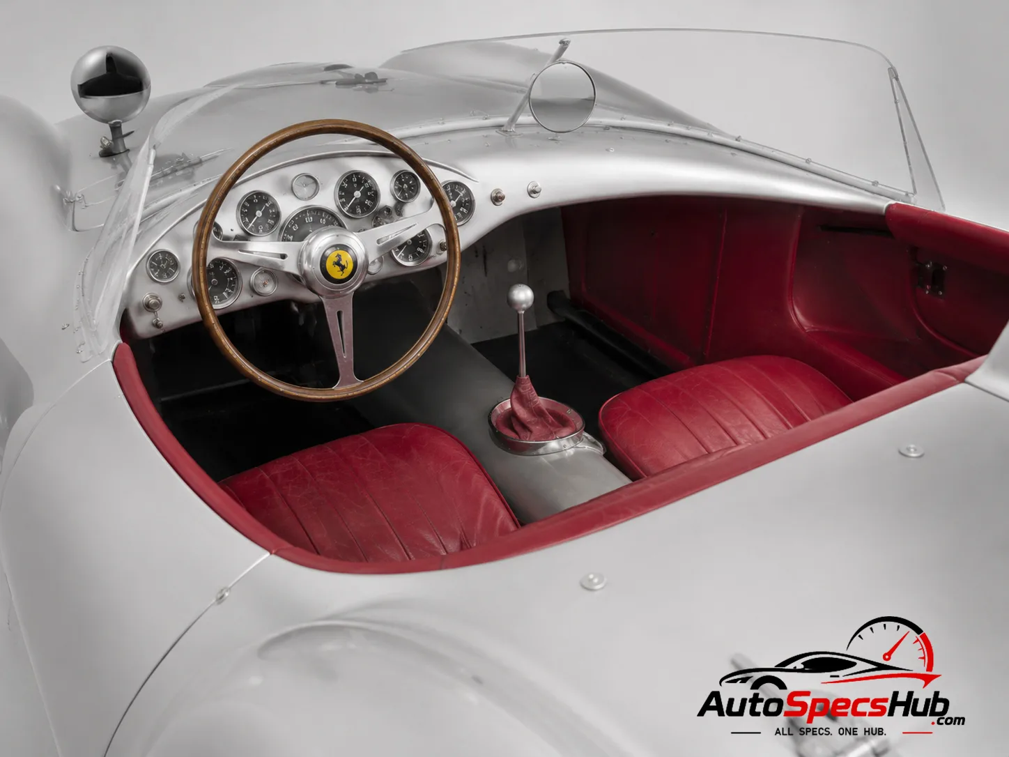 1957 Ferrari 250 Testa Rossa interior cockpit and seats