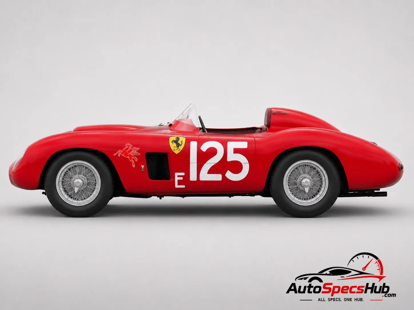 1956 Ferrari 500 TR side profile