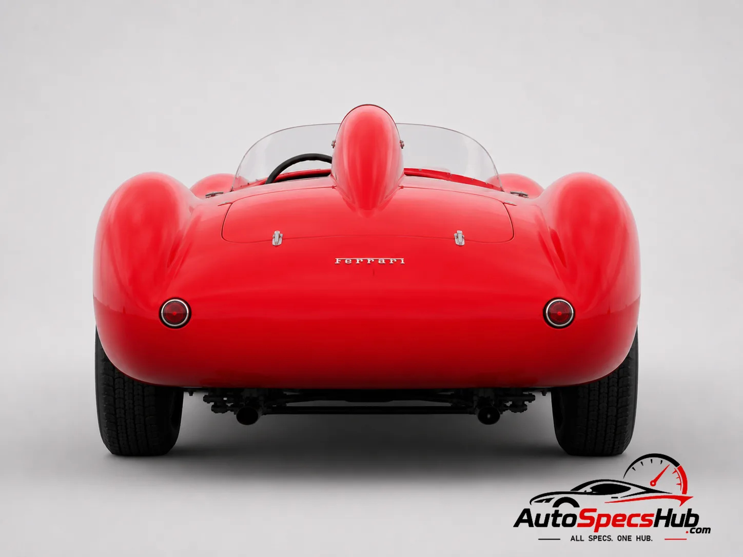 1956 Ferrari 500 TR rear view