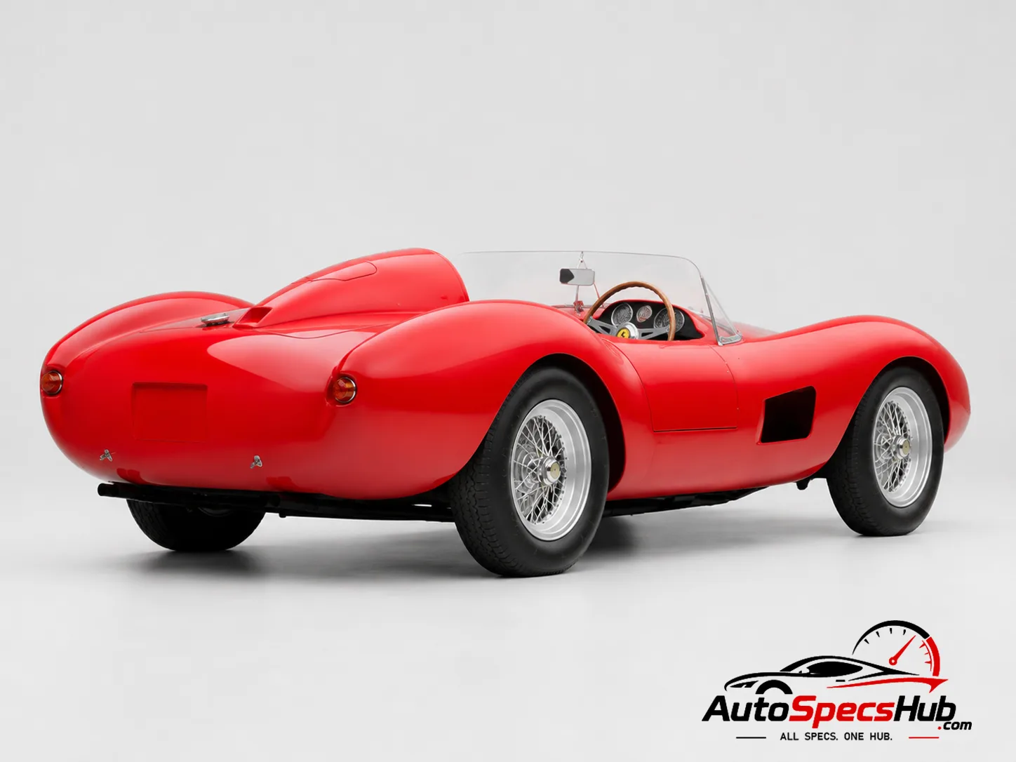 1957 Ferrari 500 TRC rear three-quarter view