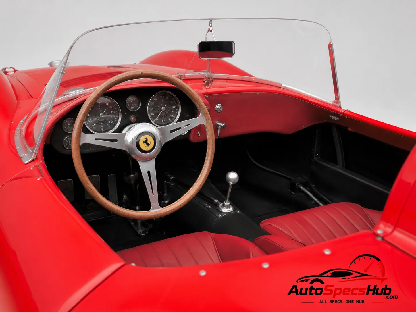 1957 Ferrari 500 TRC interior cockpit and seats