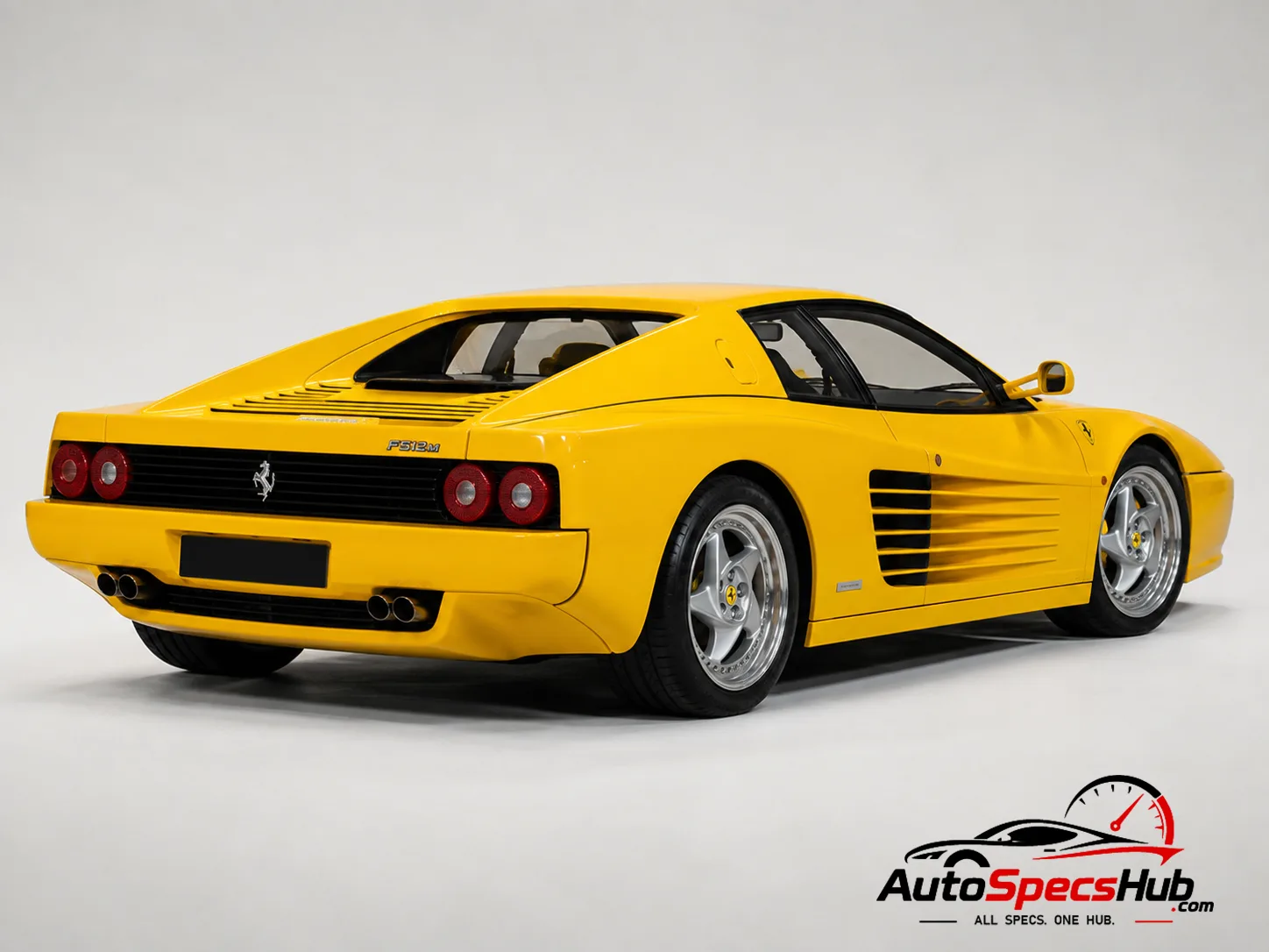 1994 Ferrari F512 M rear three-quarter view