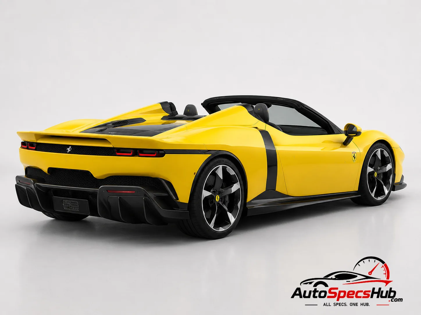 2026 Ferrari 849 Testarossa Spider rear three-quarter view