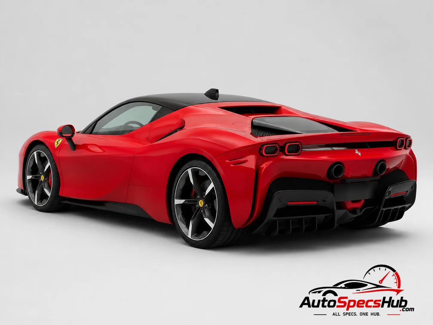 2019 Ferrari SF90 Stradale rear three-quarter view