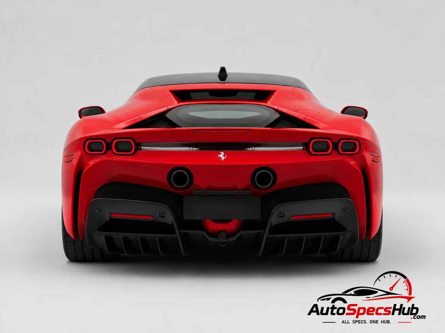2019 Ferrari SF90 Stradale rear view