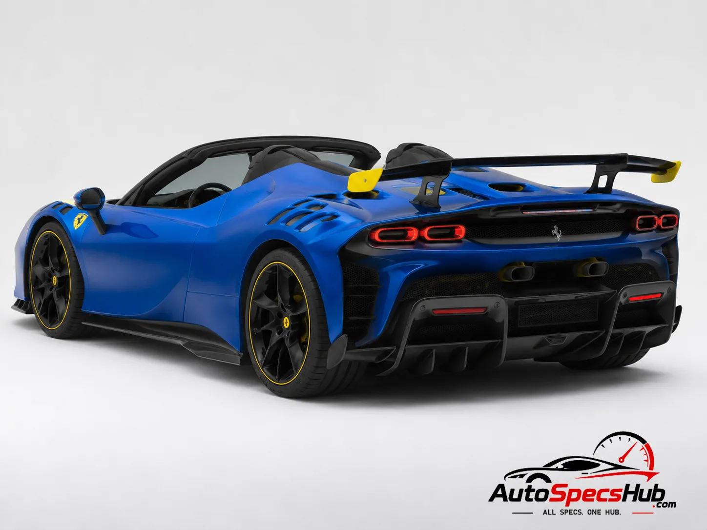 2023 Ferrari SF90 XX Spider rear three-quarter view