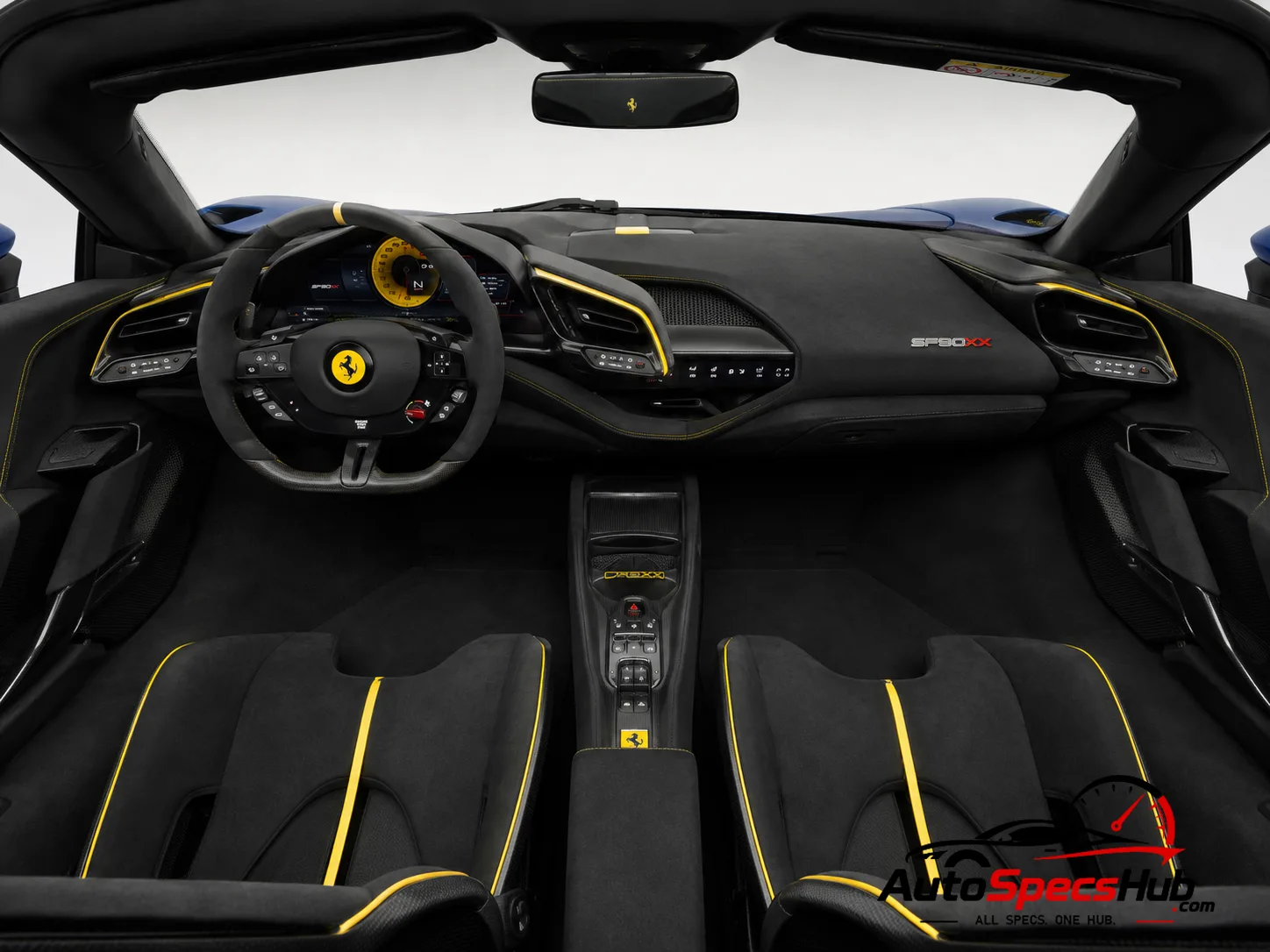2023 Ferrari SF90 XX Spider interior cockpit and seats