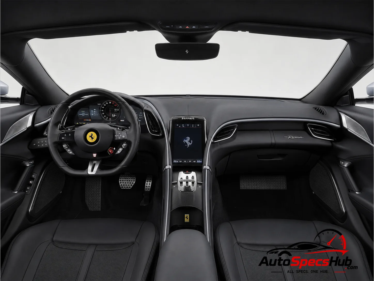 2020 Ferrari Roma Specs interior cockpit and seats