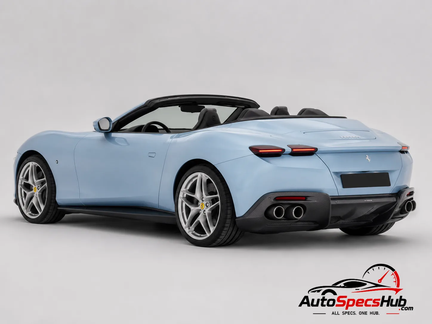 2023 Ferrari Roma Spider rear three-quarter view