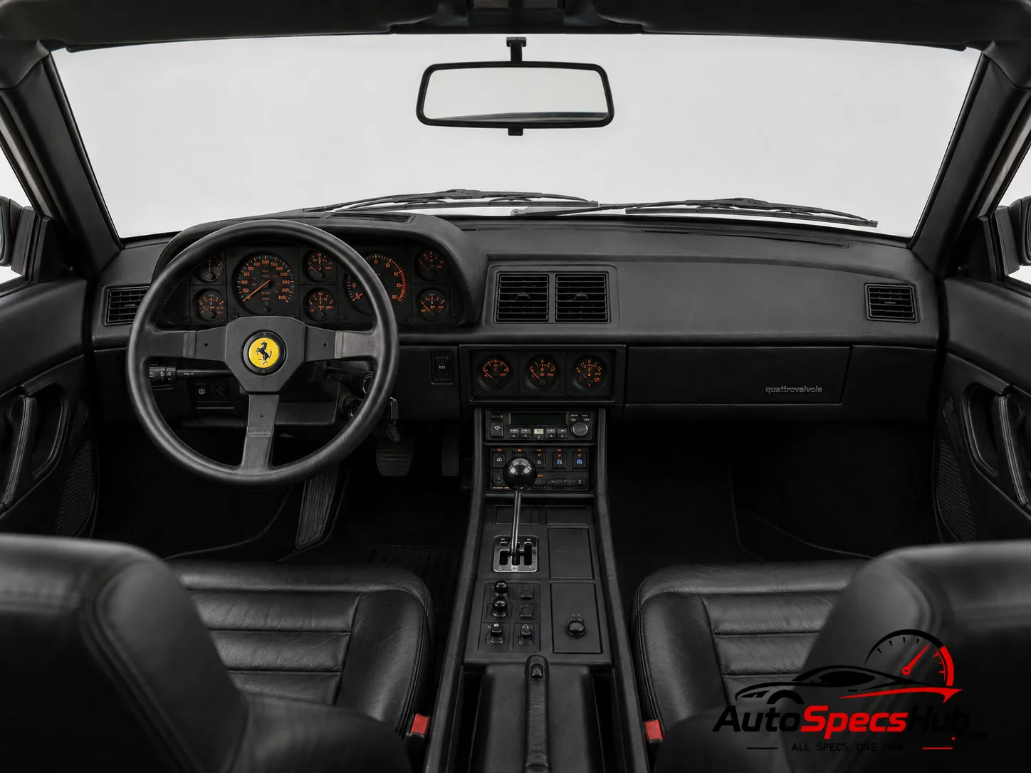 1982 Ferrari Mondial Quattrovalvole interior cockpit and seats