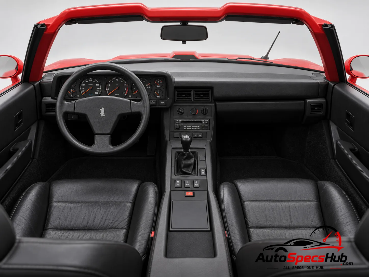 1991 Isdera Spyder 036i interior cockpit and seats