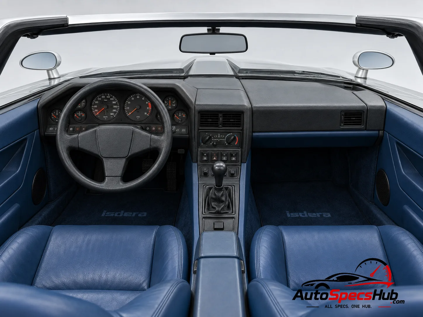 1985 Isdera Spyder 033-16 interior cockpit and seats