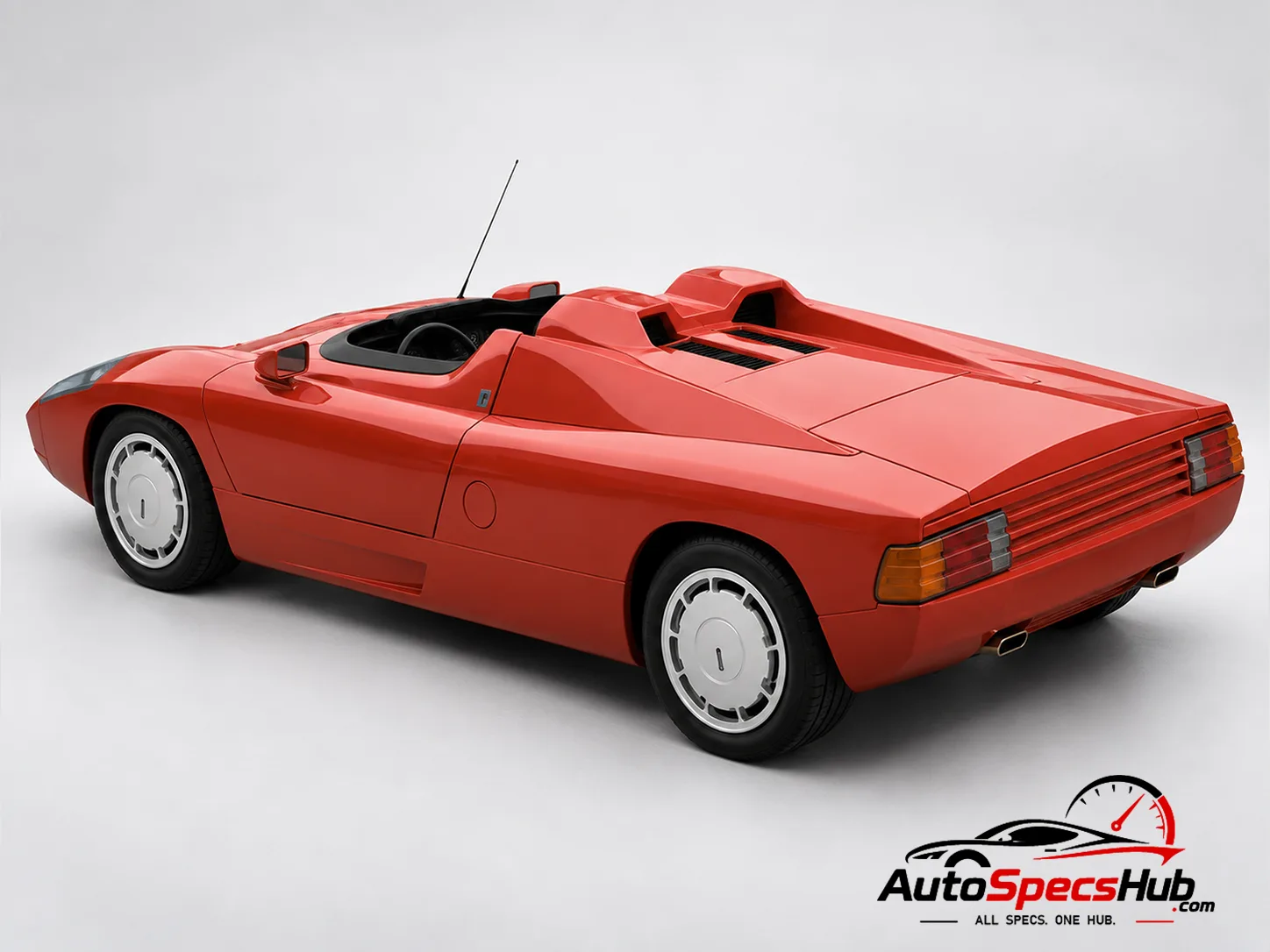 1982 Isdera Spyder 033i rear three-quarter view