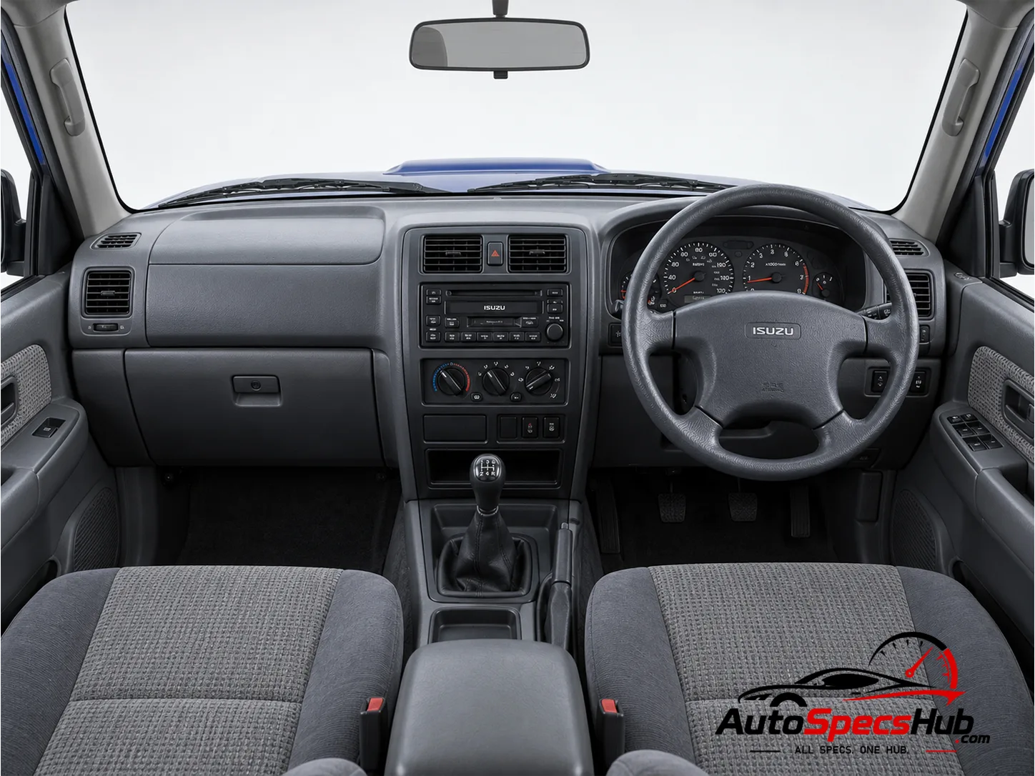 2000 Isuzu Trooper 3.0 DTI interior dashboard and front cabin
