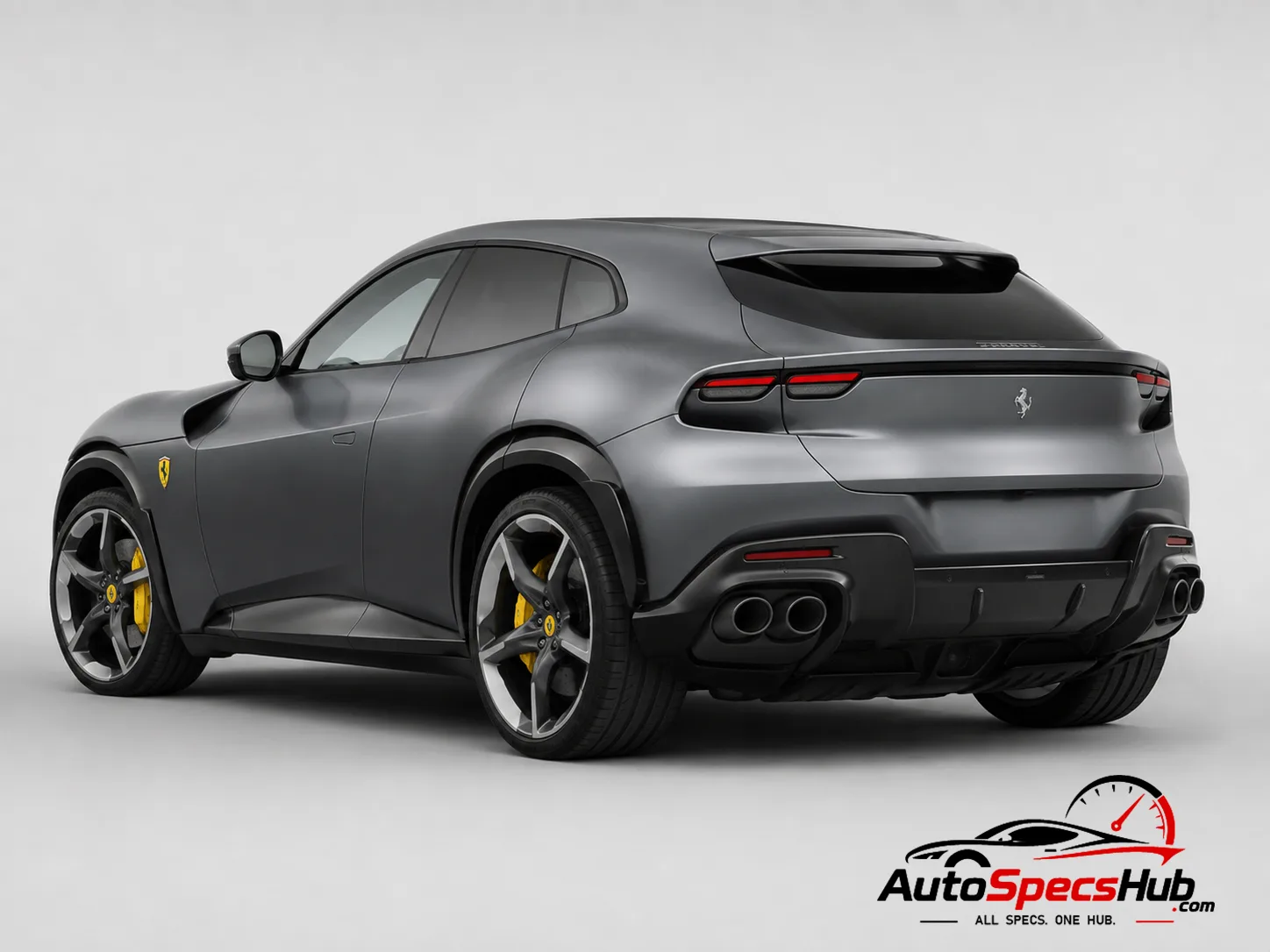 2022 Ferrari Purosangue rear three-quarter view
