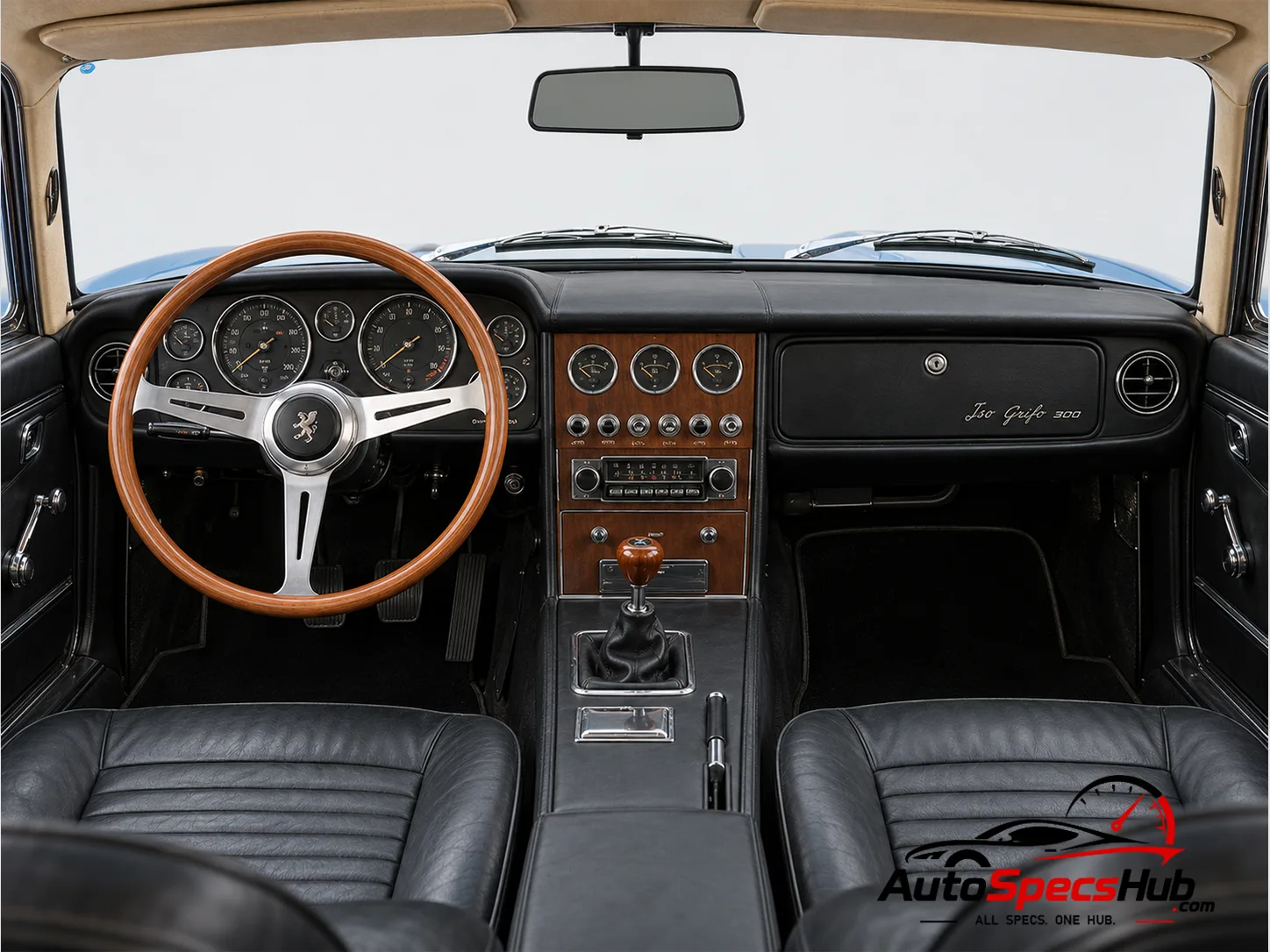 1965 Iso Grifo 300 interior cockpit and seats