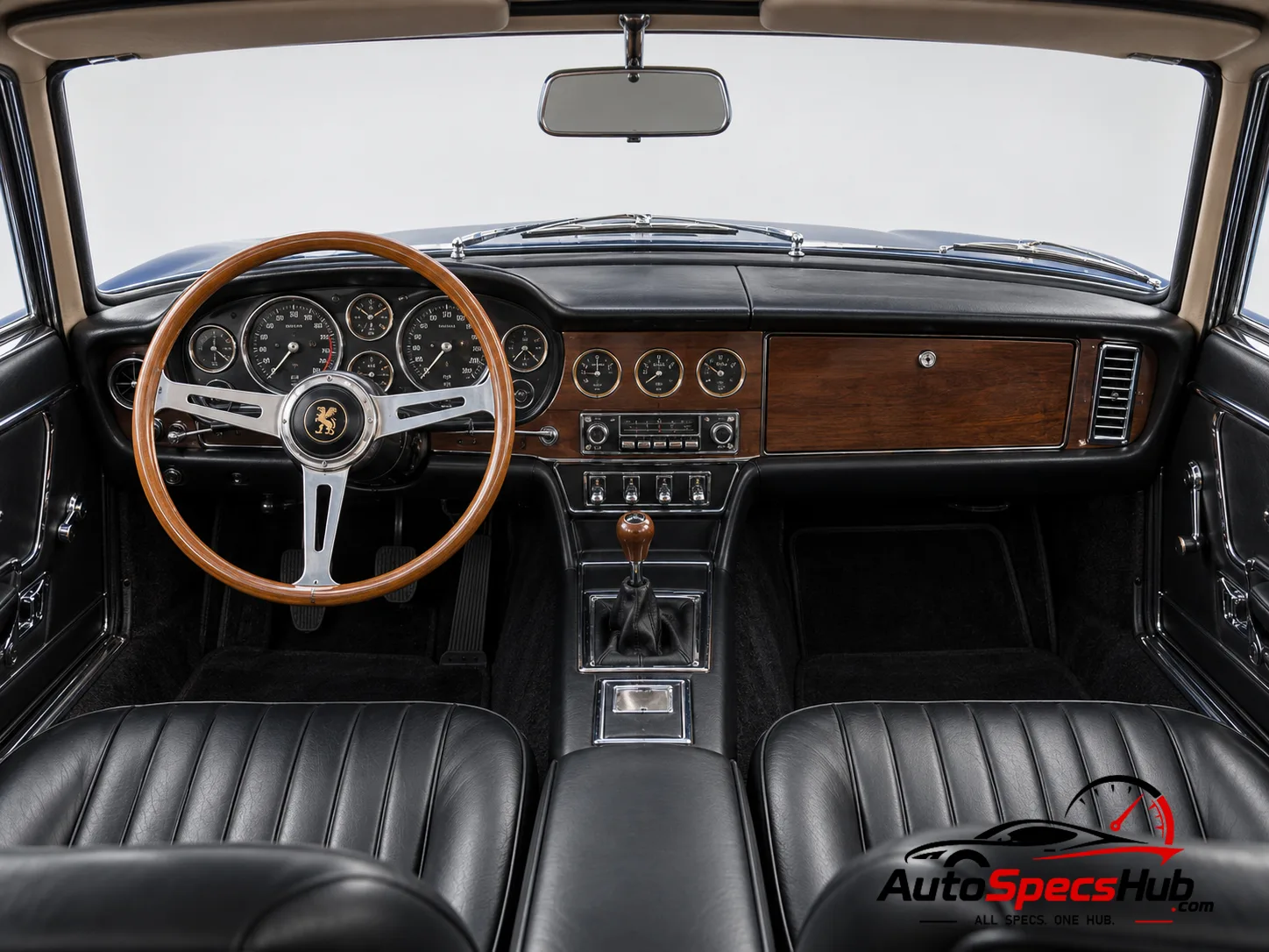 1965 Iso Grifo 365 interior cockpit and seats