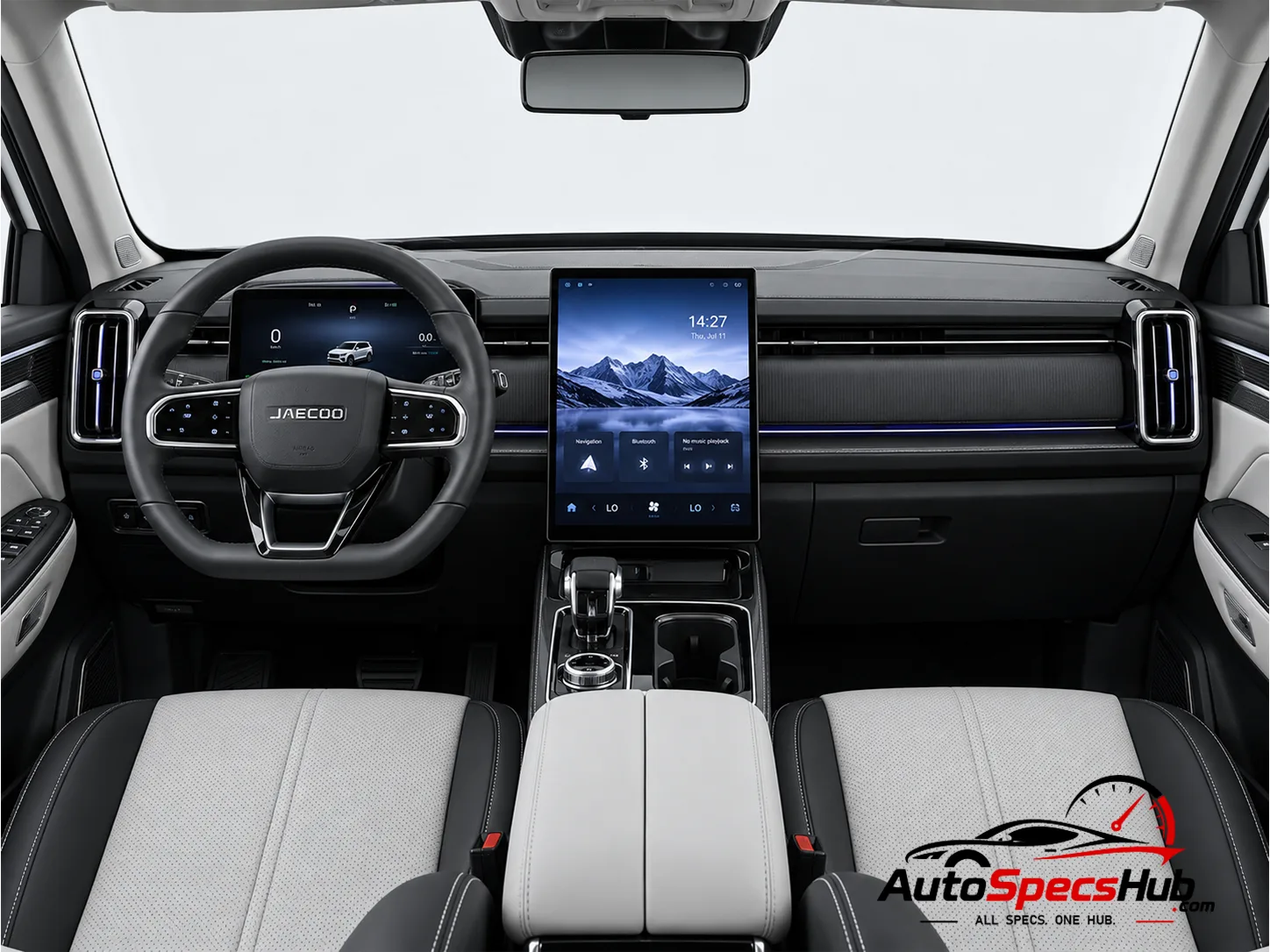 2024 JAECOO J7 1.6T interior dashboard and front cabin