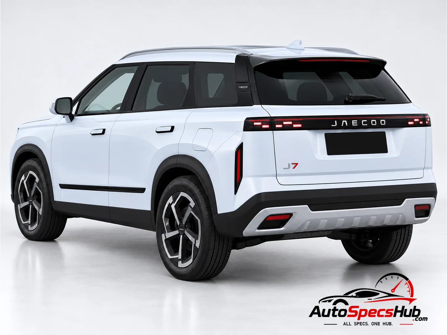 2024 JAECOO J7 1.6T AWD rear three-quarter view