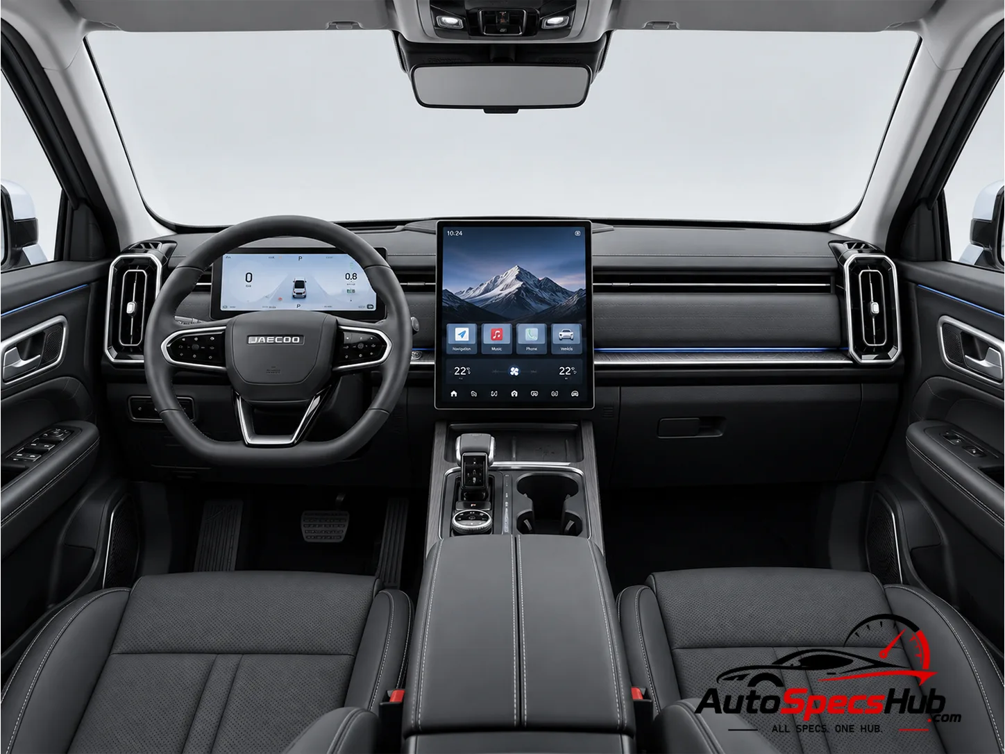 2024 JAECOO J7 1.6T AWD interior dashboard and front cabin