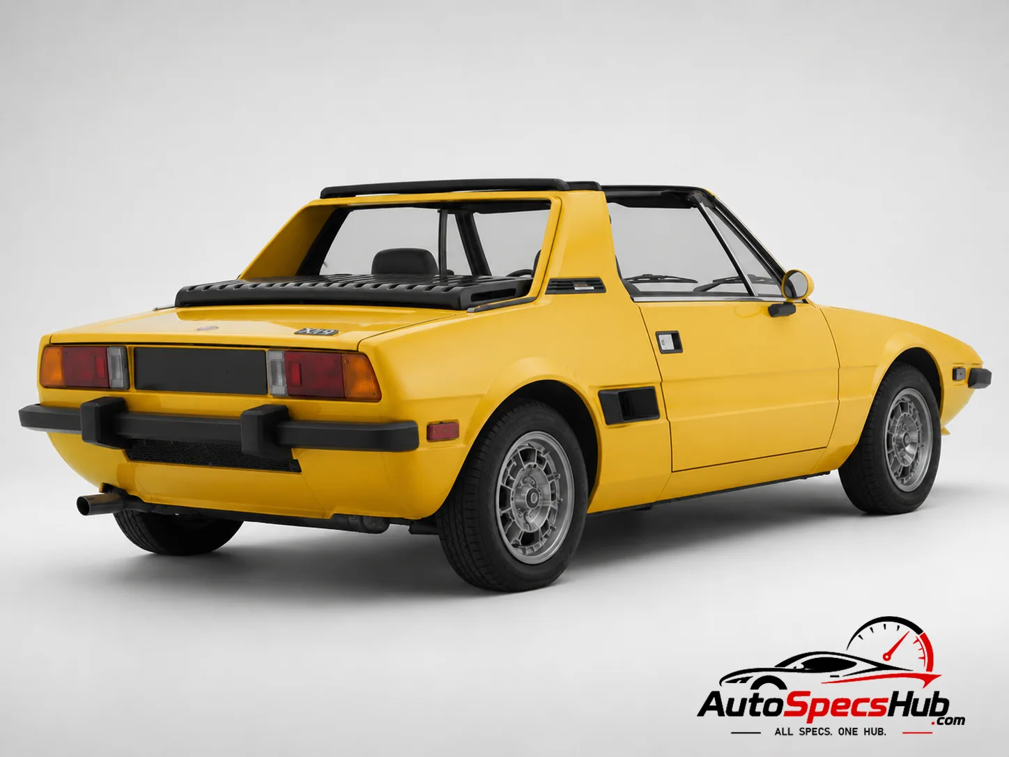 1972 Fiat Bertone X 1/9 rear three-quarter view