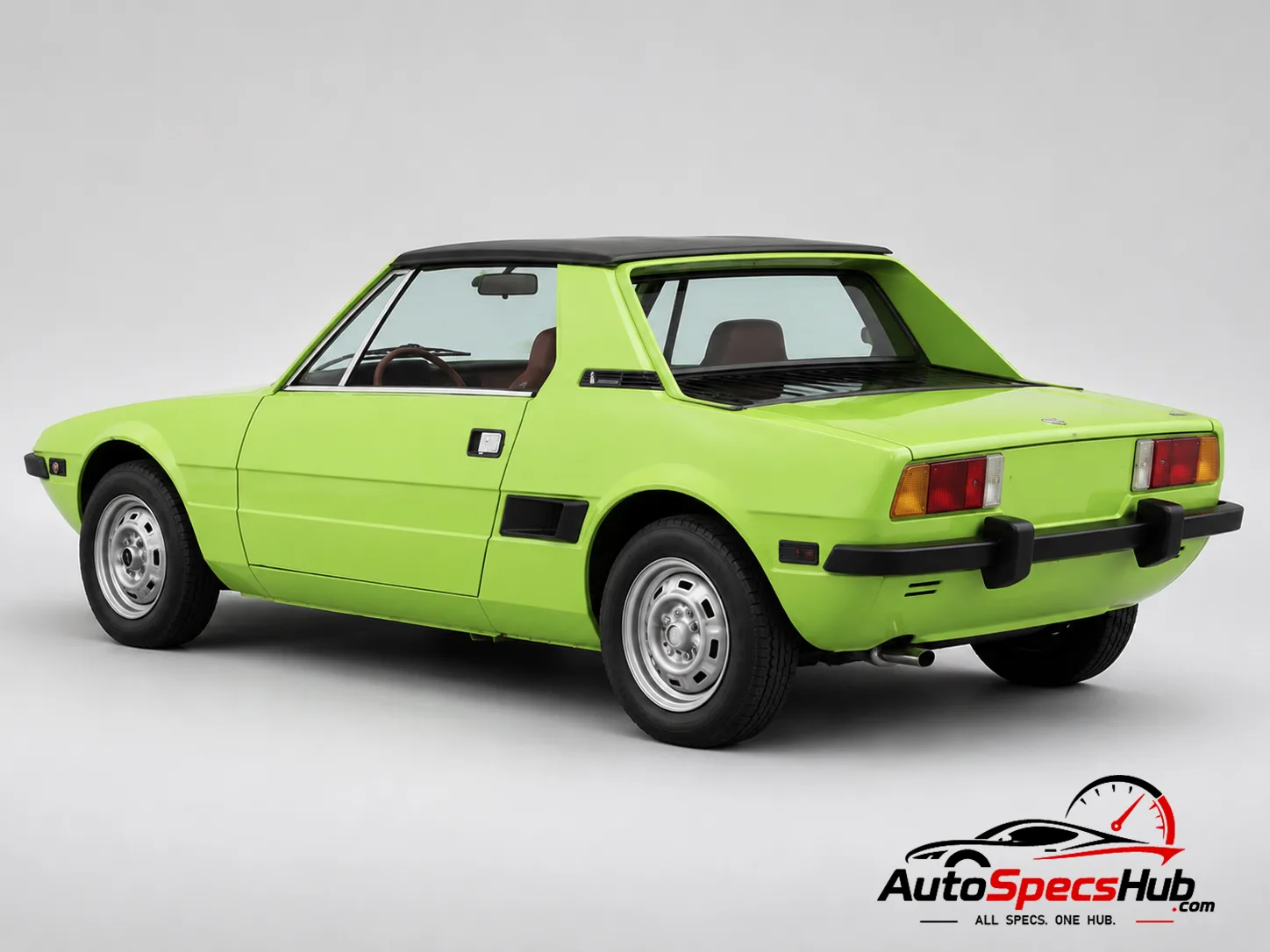 1972 Fiat Bertone X 1/9 Injection rear three-quarter view