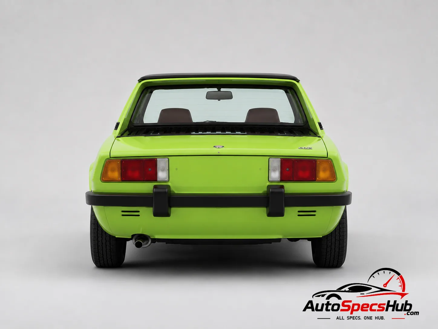 1972 Fiat Bertone X 1/9 Injection rear view